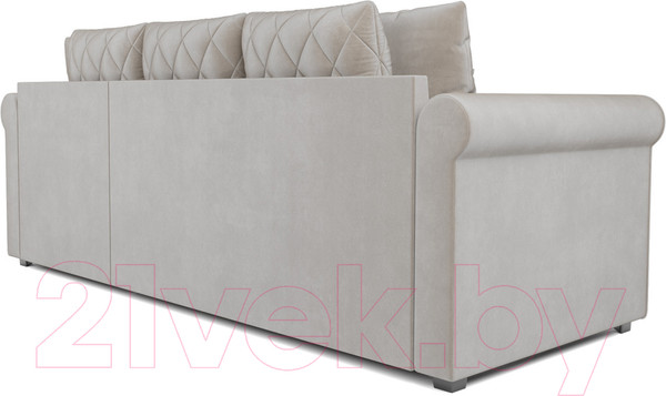 Изображение товара Диван угловой Mebel-Ars Берлин (бархат бежевый/star velvet 6 light beige)