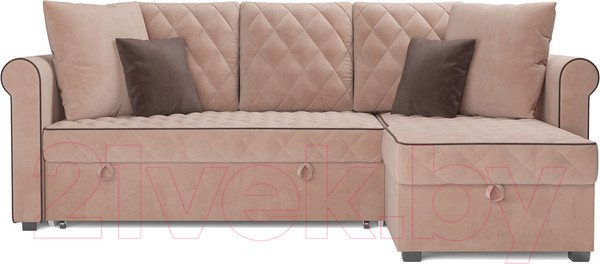 Изображение товара Диван угловой Mebel-Ars Берлин (кордрой бежевый)