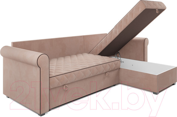 Изображение товара Диван угловой Mebel-Ars Берлин (кордрой бежевый)