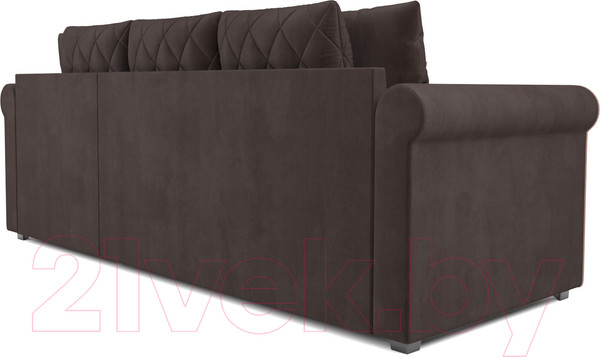 Изображение товара Диван угловой Mebel-Ars Берлин (кордрой коричневый)