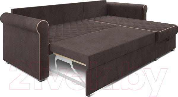 Изображение товара Диван угловой Mebel-Ars Берлин (кордрой коричневый)