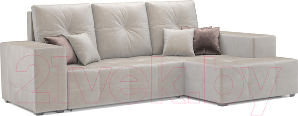 Изображение товара Диван угловой Mebel-Ars Монреаль правый (бархат бежевый/Star Velvet 6 Beige)