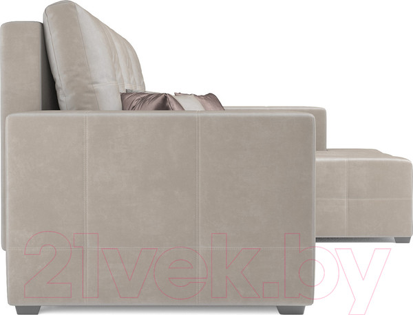 Изображение товара Диван угловой Mebel-Ars Монреаль правый (бархат бежевый/Star Velvet 6 Beige)