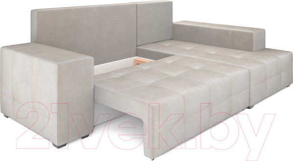 Изображение товара Диван угловой Mebel-Ars Монреаль правый (бархат бежевый/Star Velvet 6 Beige)