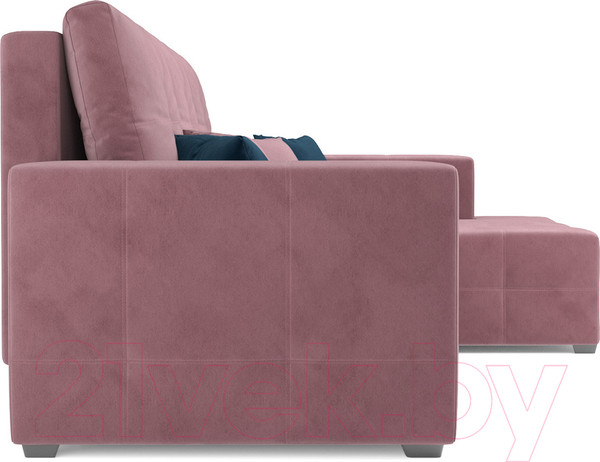 Изображение товара Диван угловой Mebel-Ars Монреаль правый (велюр пудра НВ-178/18)