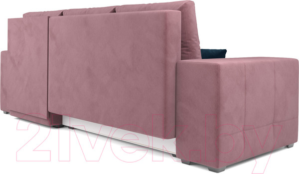 Изображение товара Диван угловой Mebel-Ars Монреаль правый (велюр пудра НВ-178/18)