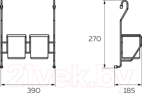 Изображение товара Подставка на рейлинг Lemax MX-425 (2шт)