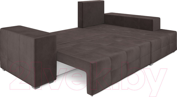 Изображение товара Диван угловой Mebel-Ars Монреаль правый (кордрой коричневый)