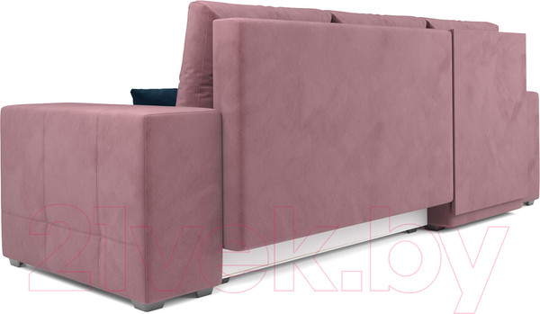 Изображение товара Диван угловой Mebel-Ars Монреаль левый (велюр пудра НВ-178/18)