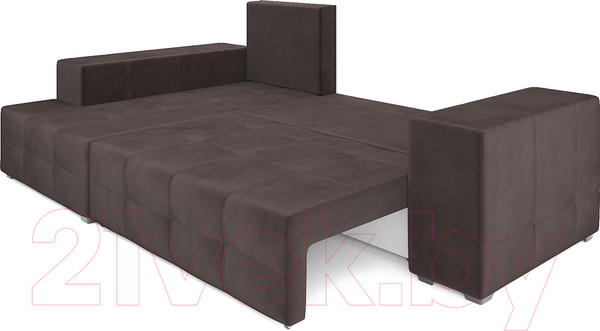 Изображение товара Диван угловой Mebel-Ars Монреаль левый (кордрой коричневый)
