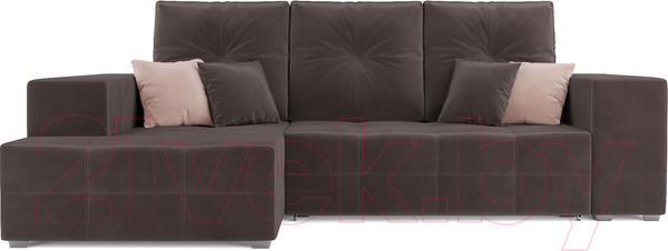Изображение товара Диван угловой Mebel-Ars Монреаль левый (кордрой коричневый)