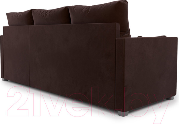 Изображение товара Диван угловой Mebel-Ars Париж (велюр шоколад HB-178 16)