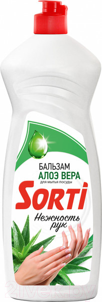 Изображение товара Средство для мытья посуды Sorti Бальзам с Алоэ Вера (900мл)