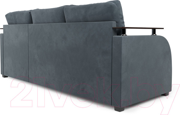 Изображение товара Диван угловой Mebel-Ars Токио (велюр серо-синий HB-178 26)