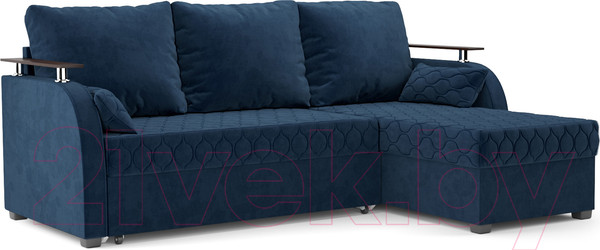 Изображение товара Диван угловой Mebel-Ars Токио (темно-синий Luna 034)