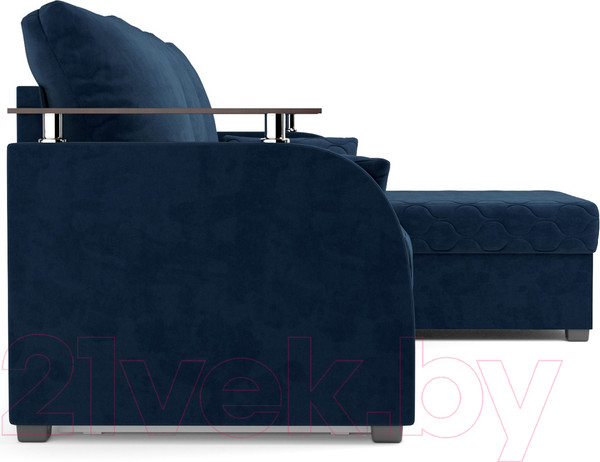 Изображение товара Диван угловой Mebel-Ars Токио (темно-синий Luna 034)