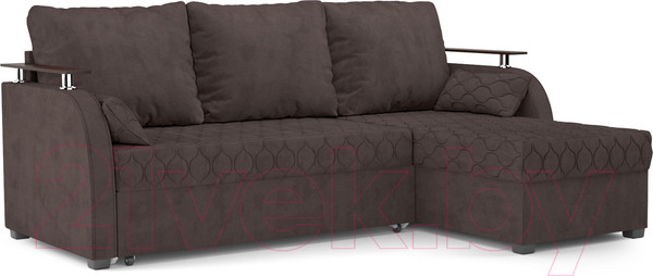 Изображение товара Диван угловой Mebel-Ars Токио (кордрой коричневый)