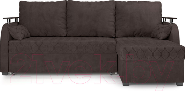 Изображение товара Диван угловой Mebel-Ars Токио (кордрой коричневый)