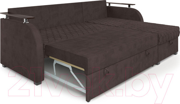 Изображение товара Диван угловой Mebel-Ars Токио (кордрой коричневый)