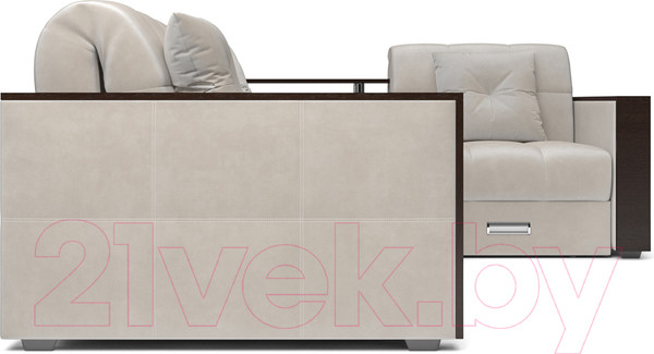 Изображение товара Диван угловой Mebel-Ars Прага (бархат бежевый/Star Velvet 6 Light Beige)