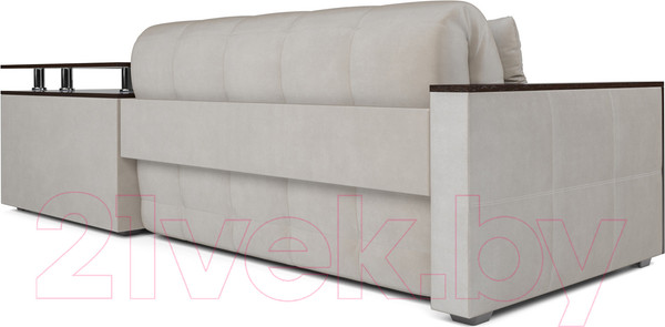 Изображение товара Диван угловой Mebel-Ars Прага (бархат бежевый/Star Velvet 6 Light Beige)