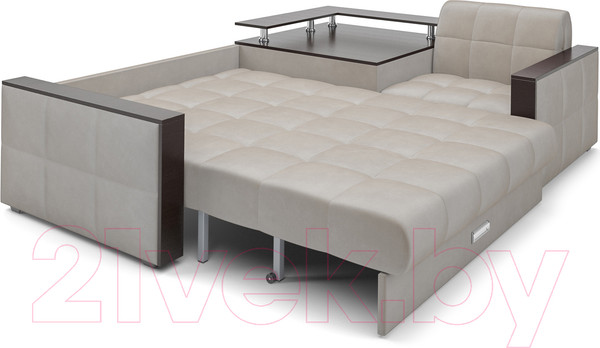 Изображение товара Диван угловой Mebel-Ars Прага (бархат бежевый/Star Velvet 6 Light Beige)