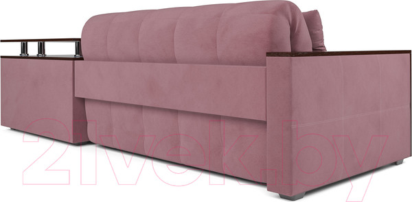 Изображение товара Диван угловой Mebel-Ars Прага (велюр пудра НВ-178 18)