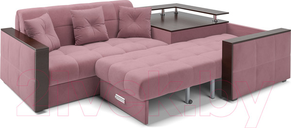 Изображение товара Диван угловой Mebel-Ars Прага (велюр пудра НВ-178 18)