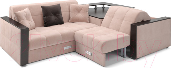 Изображение товара Диван угловой Mebel-Ars Прага (кордрой бежевый)