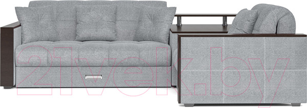 Изображение товара Диван угловой Mebel-Ars Прага (рогожка серая)