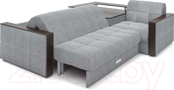 Изображение товара Диван угловой Mebel-Ars Прага (рогожка серая)
