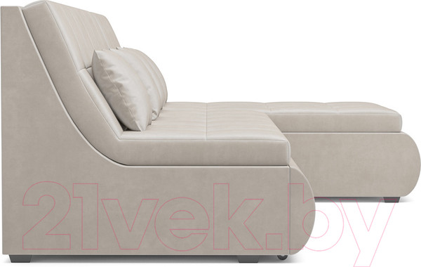 Изображение товара Диван угловой Mebel-Ars Дубай (бархат бежевый/Star Velvet 6 Light Beige)