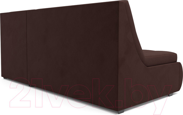 Изображение товара Диван угловой Mebel-Ars Дубай (велюр шоколадный HB-178 16)