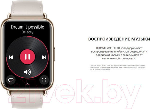 Изображение товара Умные часы Huawei Watch Fit 2 / YDA-B09S (розовая сакура)