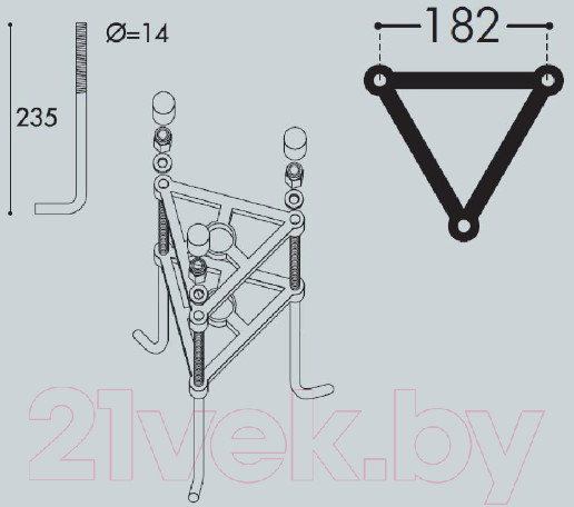 Изображение товара Фонарь уличный Fumagalli Giorgio 4P2.362.G10.LYF1R