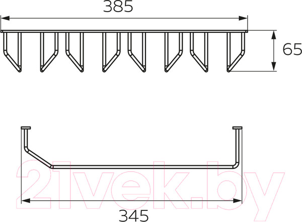 Изображение товара Держатель бокалов на рейлинг Lemax MX-057 BL