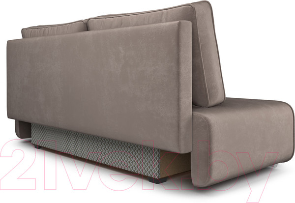 Изображение товара Диван Mebel-Ars Еврокнижка Марк (бархат серо-шоколадный/Star Velvet 60 Cofee)