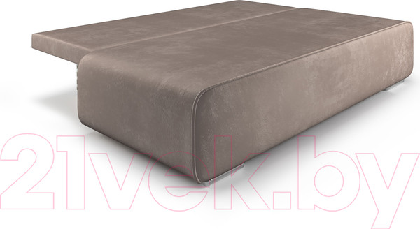 Изображение товара Диван Mebel-Ars Еврокнижка Марк (бархат серо-шоколадный/Star Velvet 60 Cofee)