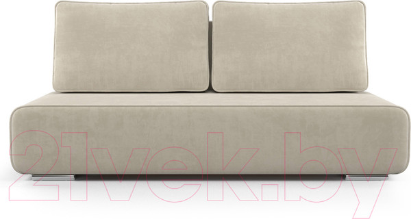 Изображение товара Диван Mebel-Ars Еврокнижка Марк (бархат бежевый/Star Velvet 6 Light Beige)