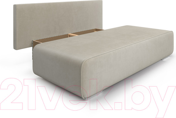 Изображение товара Диван Mebel-Ars Еврокнижка Марк (бархат бежевый/Star Velvet 6 Light Beige)