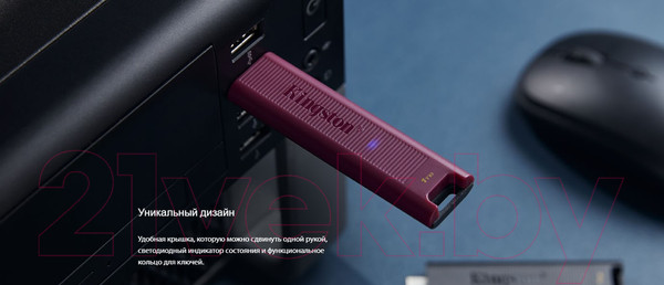 Изображение товара USB flash накопитель Kingston Data Traveler Max 256Gb (DTMAXA/256GB)