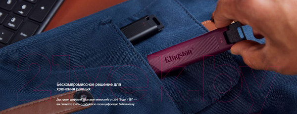 Изображение товара USB flash накопитель Kingston Data Traveler Max 256Gb (DTMAXA/256GB)
