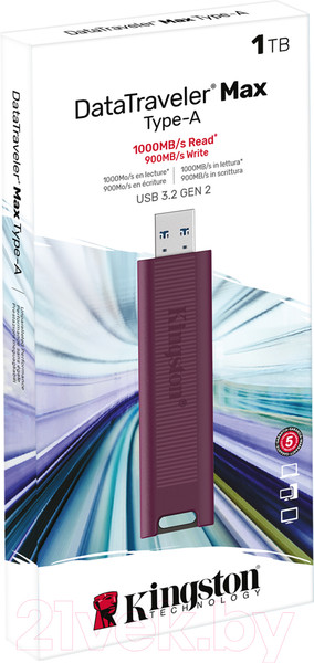 Изображение товара USB flash накопитель Kingston Data Traveler Max 1TB (DTMAXA/1TB)