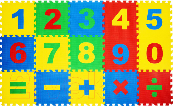 Изображение товара Коврик-пазл Юнландия Учим цифры / 664659