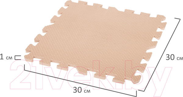 Изображение товара Коврик-пазл Юнландия 664661 (бежевый)