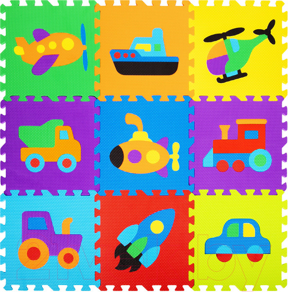 Изображение товара Коврик-пазл Юнландия Машинки / 664667