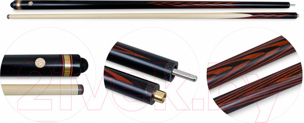 Изображение товара Кий Weekend Шахматы / 22.012.62.5 (черный граб/падук/термограб)