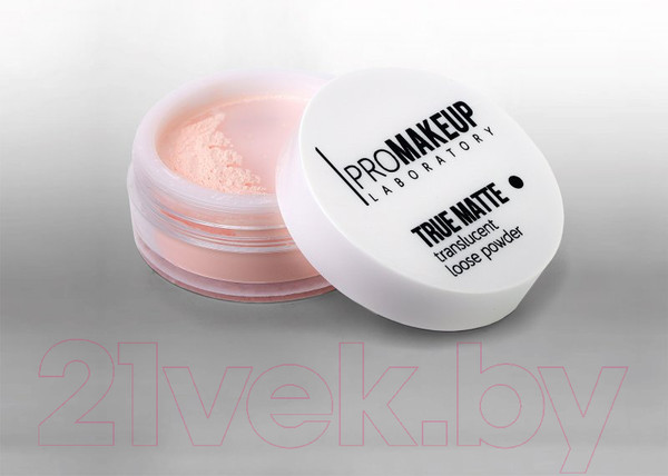 Изображение товара Пудра рассыпчатая PROMAKEUP True Matte прозрачная тон 1001 (10г)