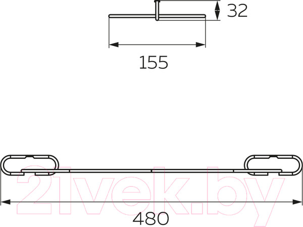 Изображение товара Держатель бокалов на рейлинг Lemax MX-053 AB