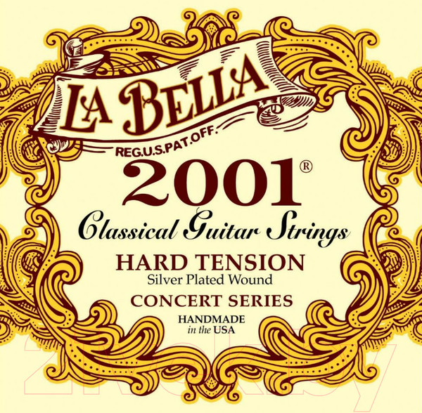 Изображение товара Струны для классической гитары La Bella 2001H Hard